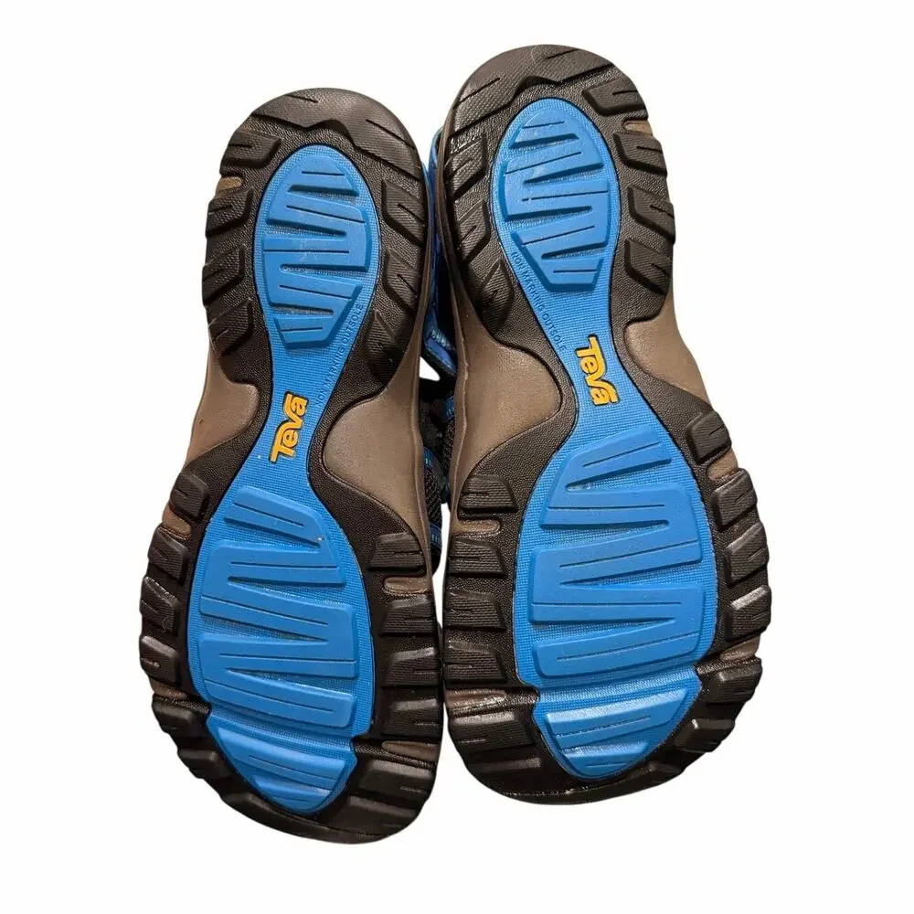 Teva Kids Manatee Trail Sandals Youth Size 7 Blue Athletic Aqua Shoes